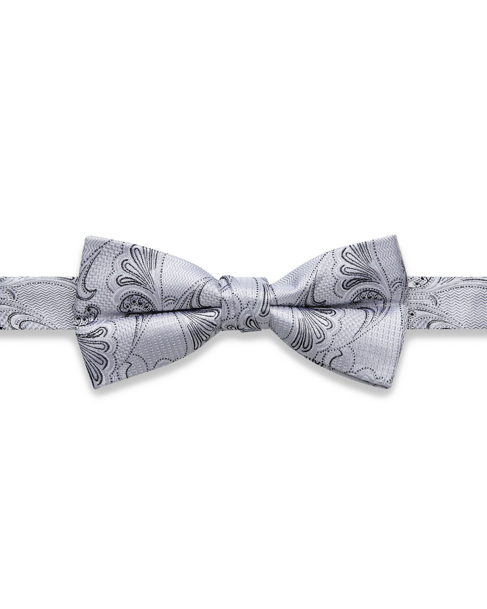 Taneto Bow Tie, Silver, hi-res