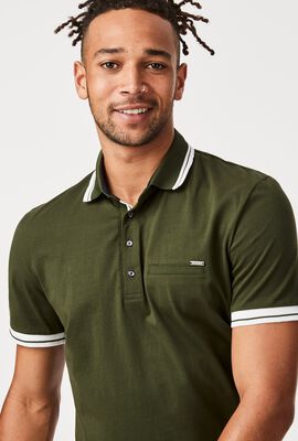 Mens Dark Green Polo Shirt