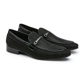 Cinzano Leather Loafer, Black, hi-res