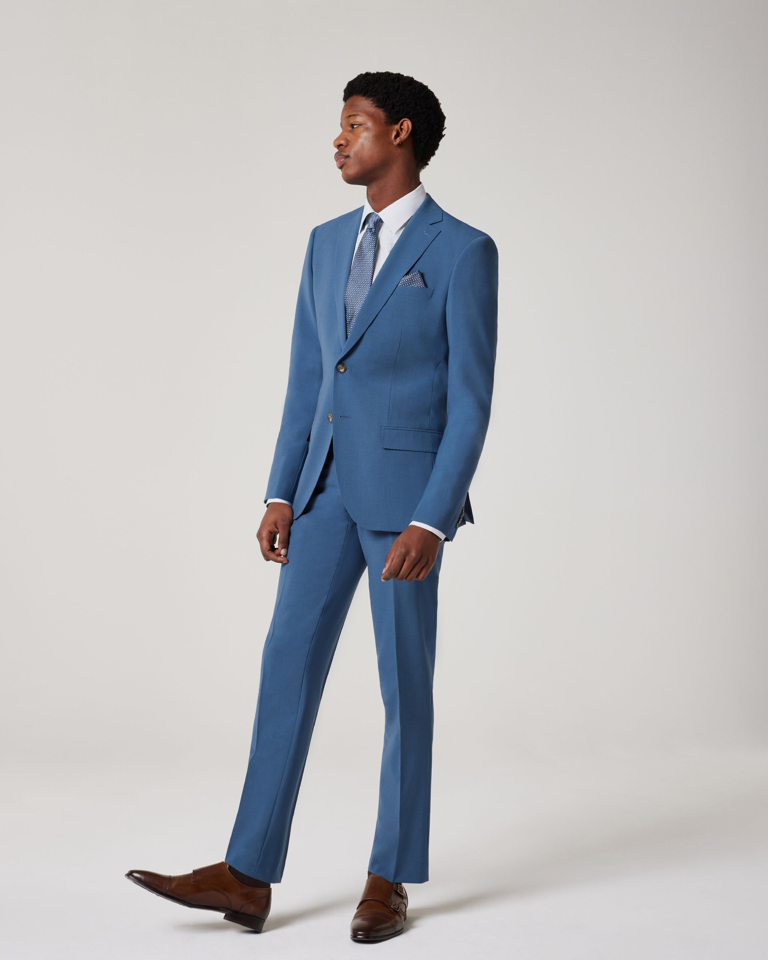 Buy Peach Dobby Peak Lapel Suit And Pant Set For Men by Prima Czar Online  at Aza Fashions.