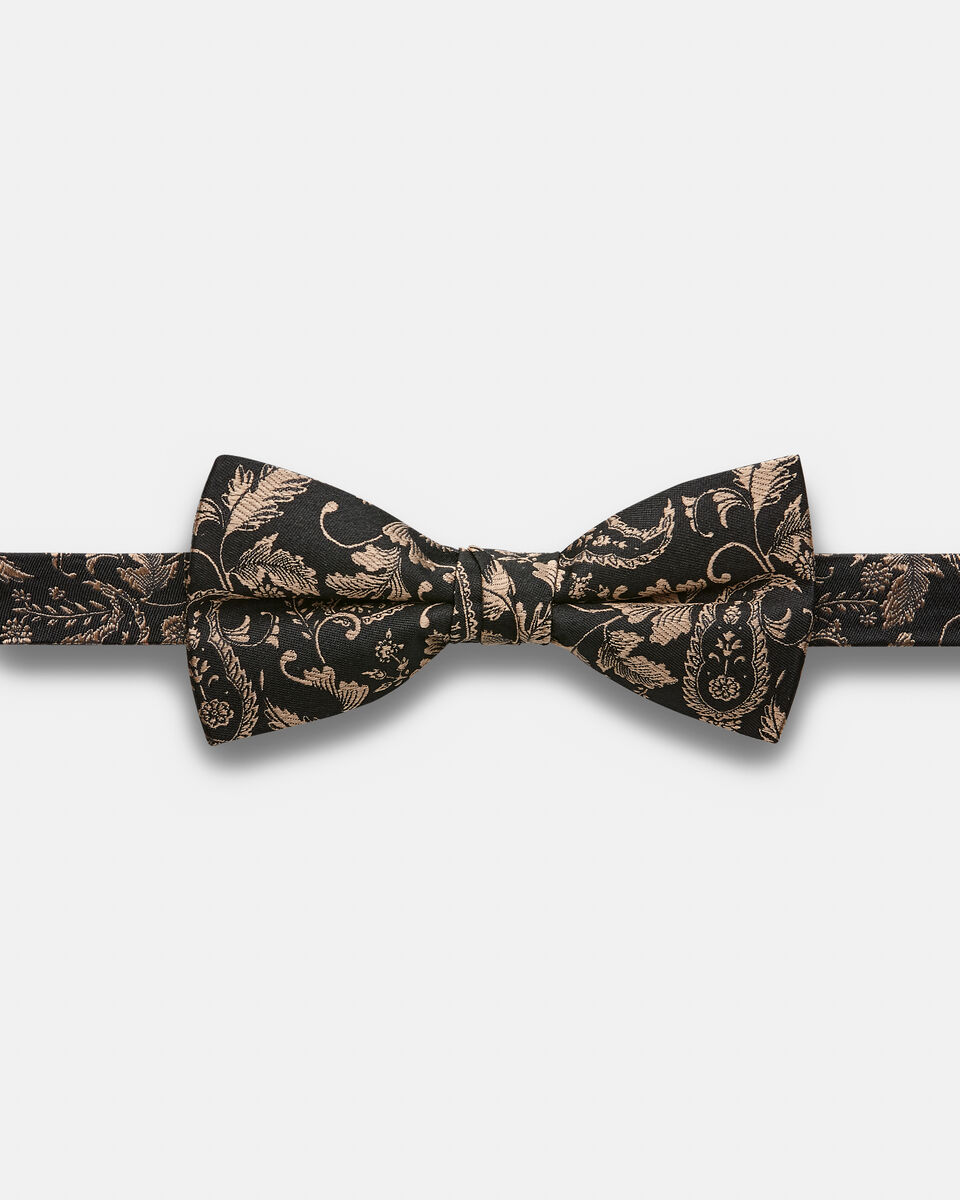Mosele Bow Tie, Black/Gold, hi-res