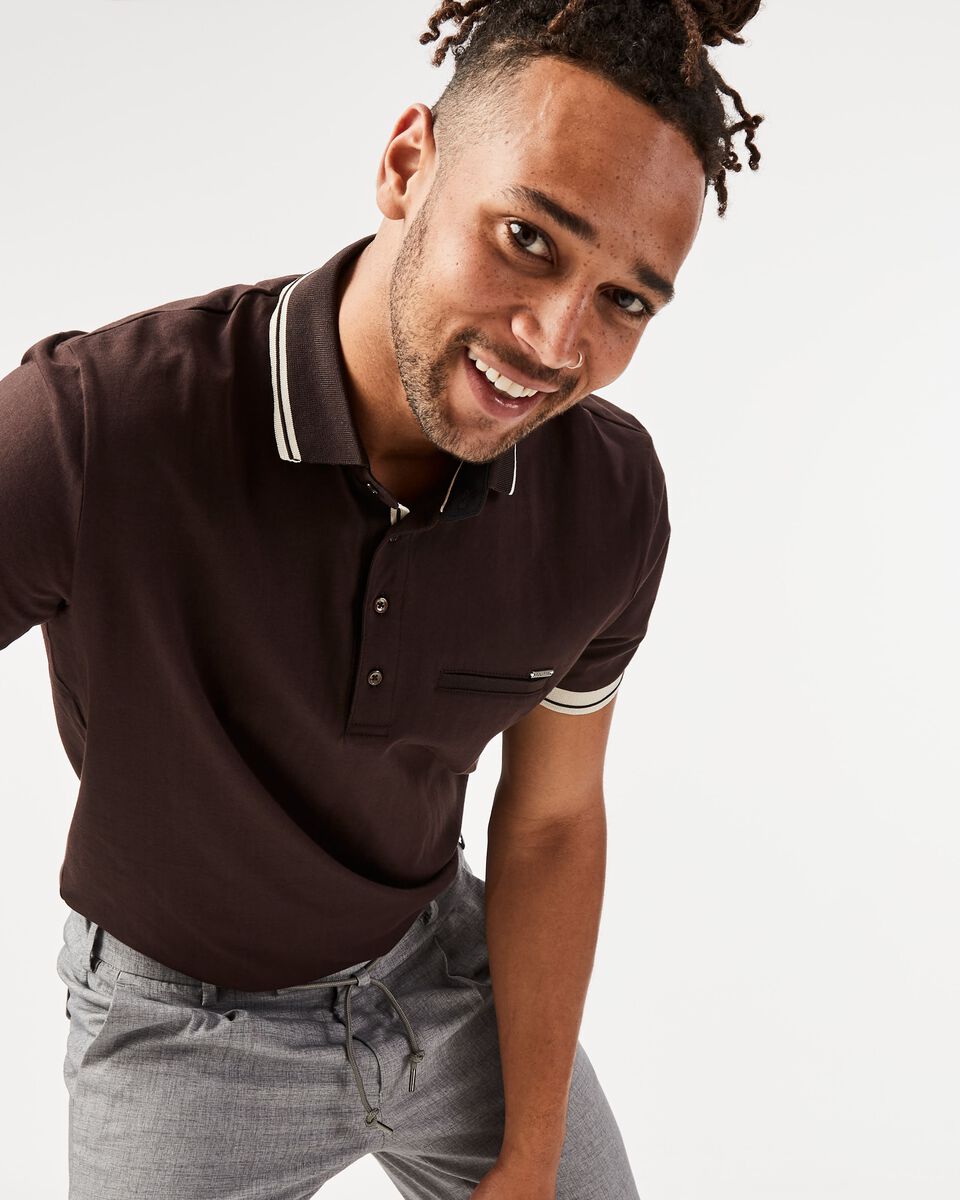 Mens Brown Polo Shirt
