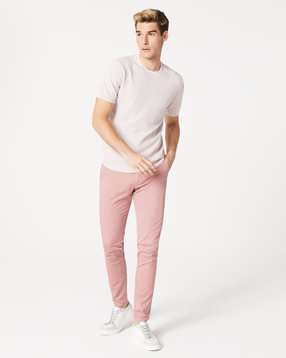 Levin Knitted T-Shirt, Pink, hi-res
