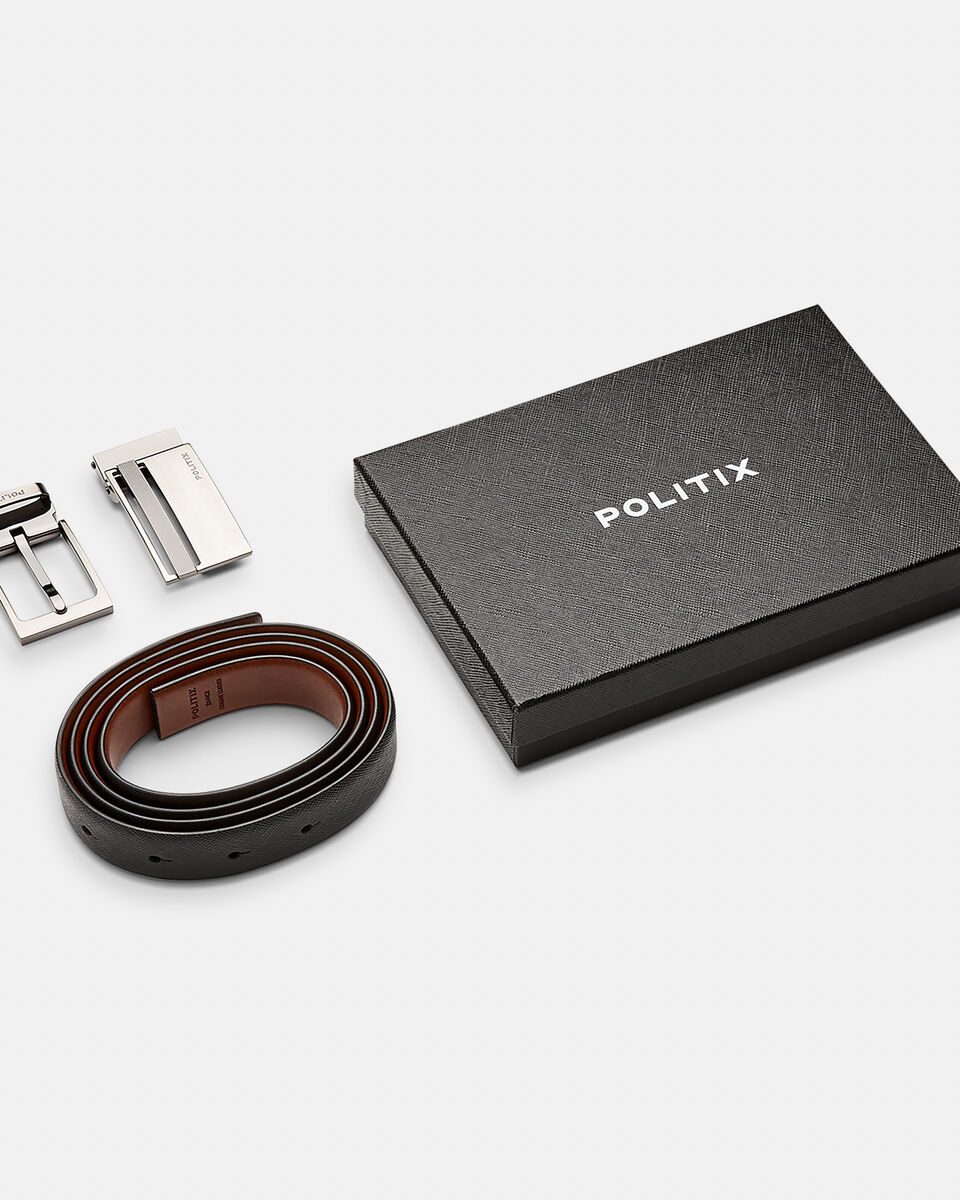 Belt Set Gift Set, Gunmetal, hi-res