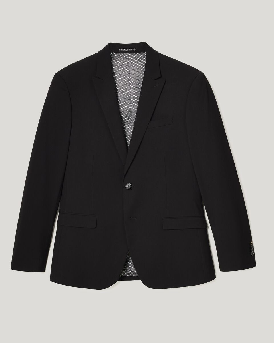 Regular Stretch Tailored Jacket, Black, hi-res