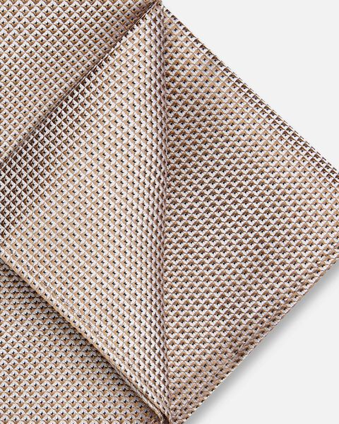 Men Fawn Silk Pocket Square
