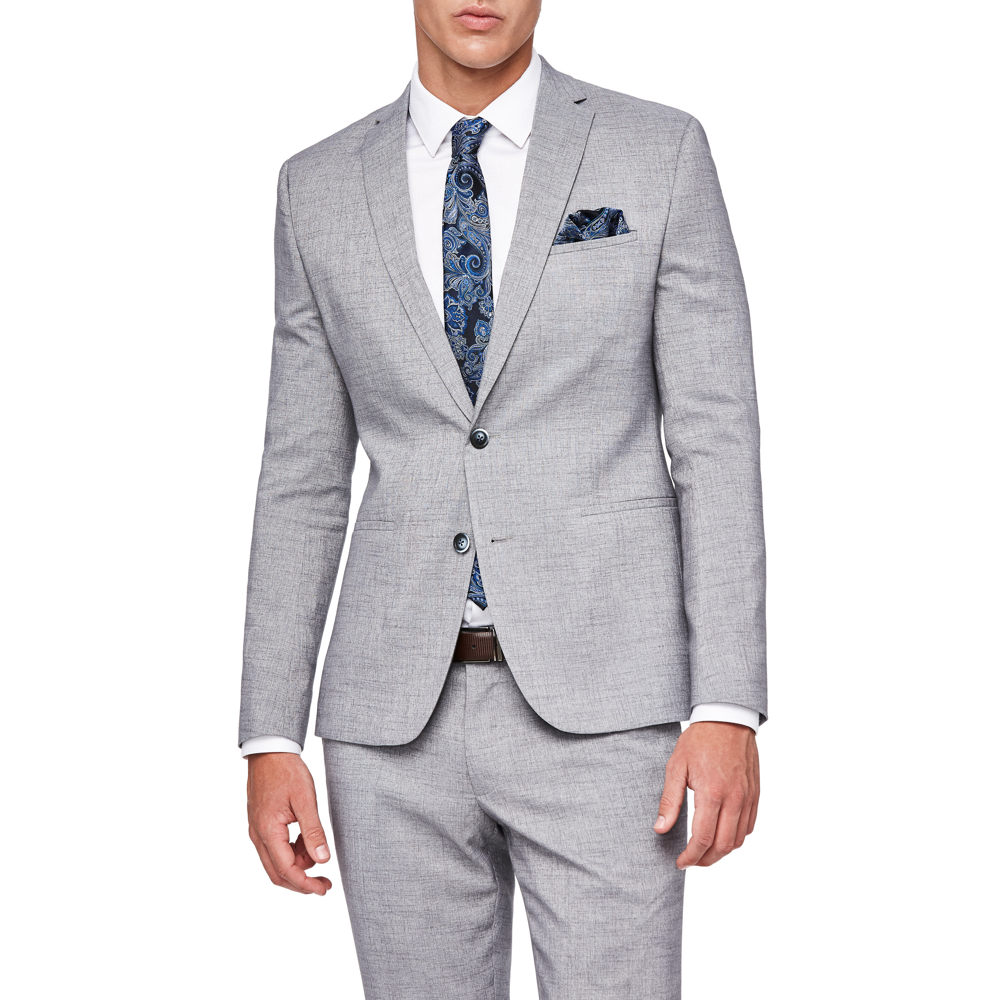Midhurst - Light Grey - Ultra Slim Fit