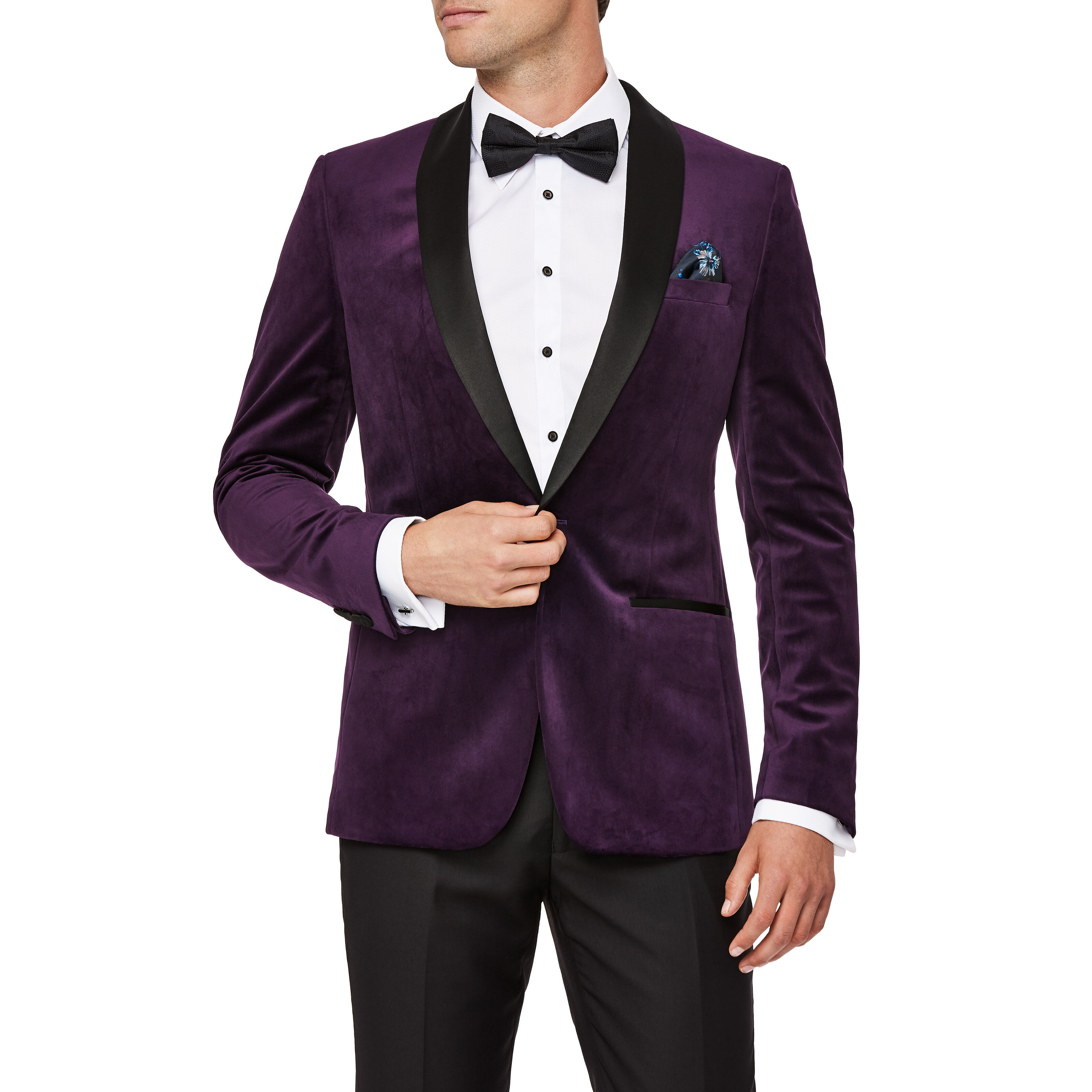 Plum velvet suit clearance