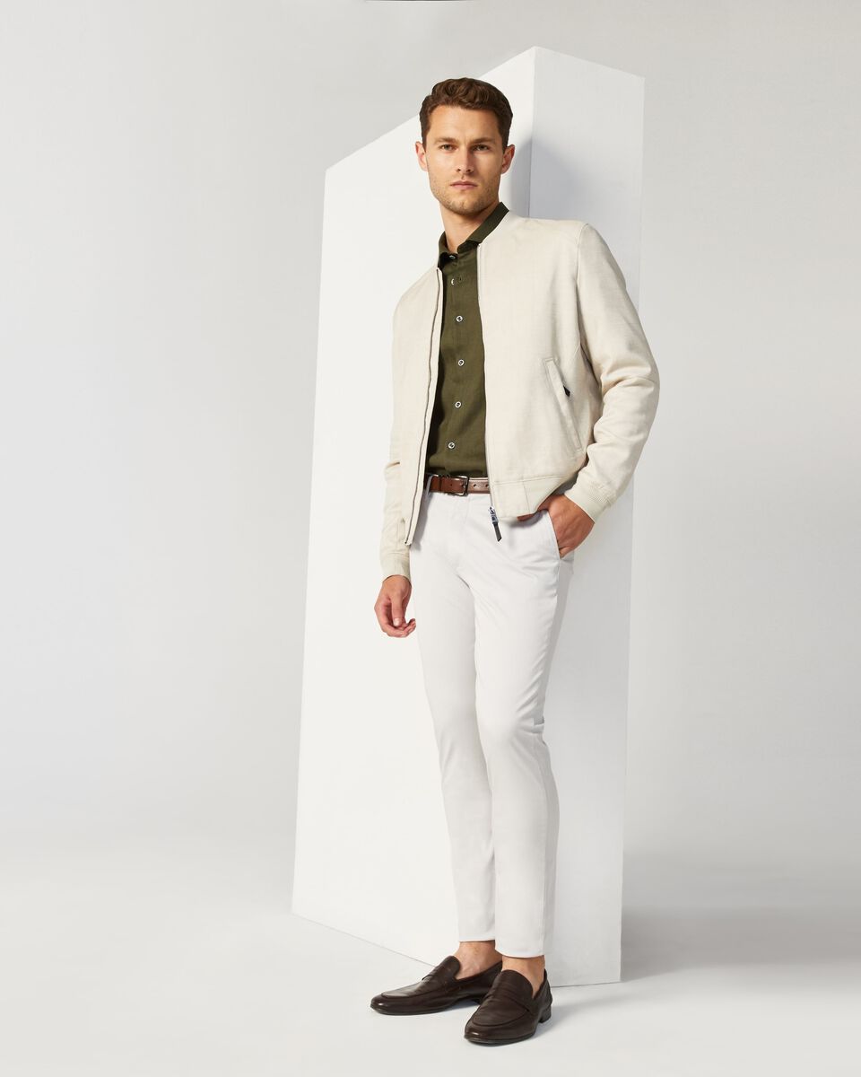 Mens Natural Bomber Jacket