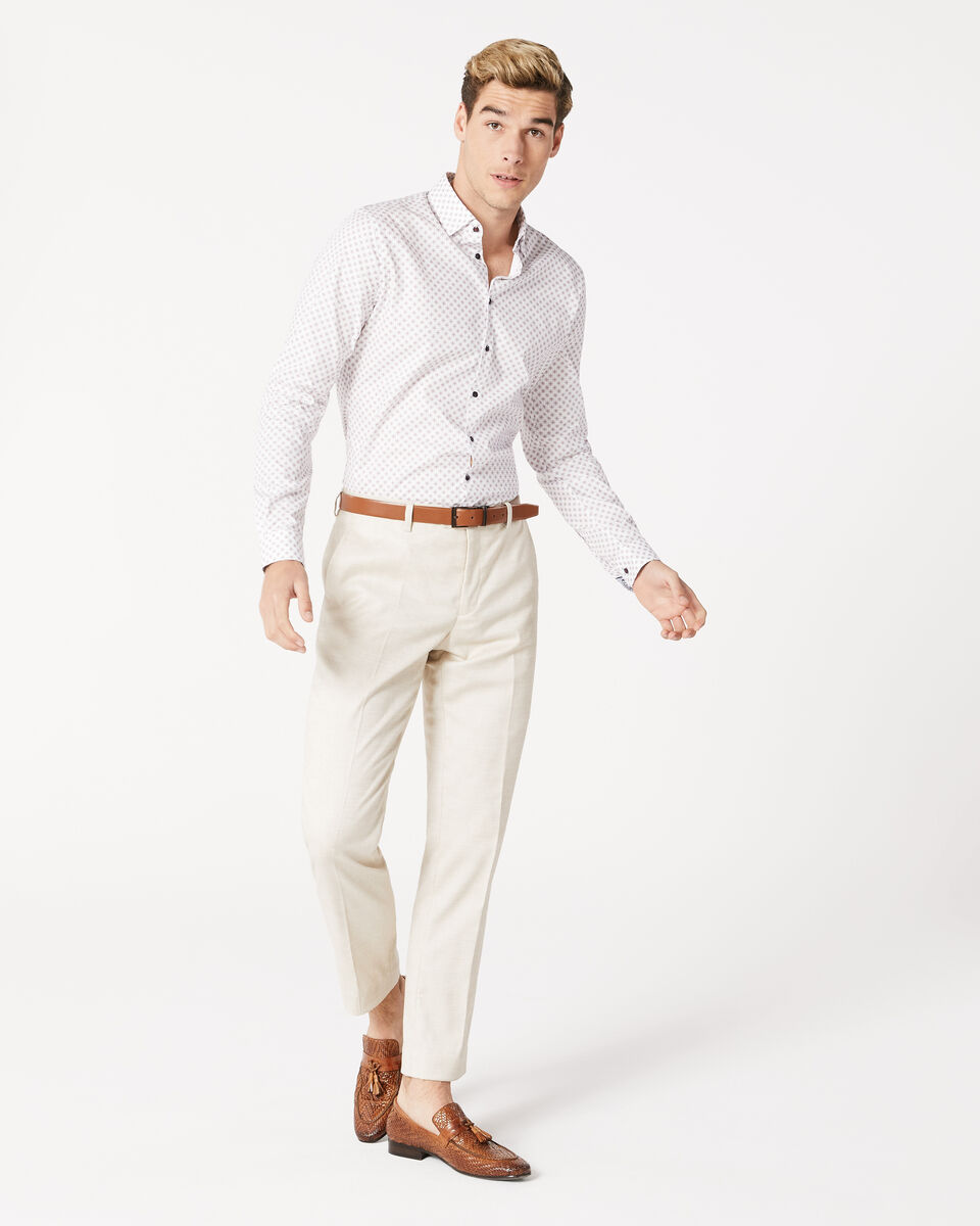 Sherwin Shirt, White/Burgundy, hi-res