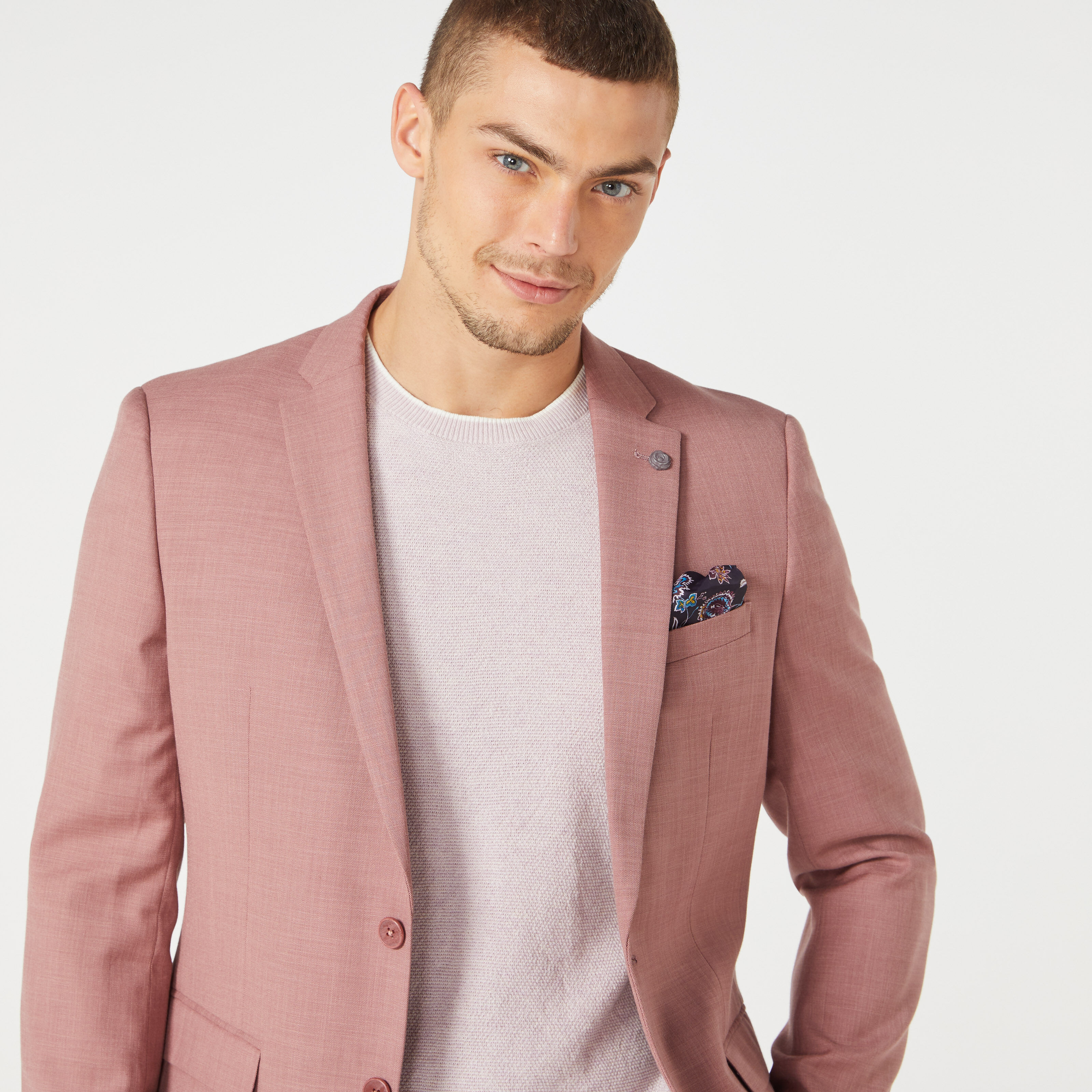 Pink hot sale formal jacket