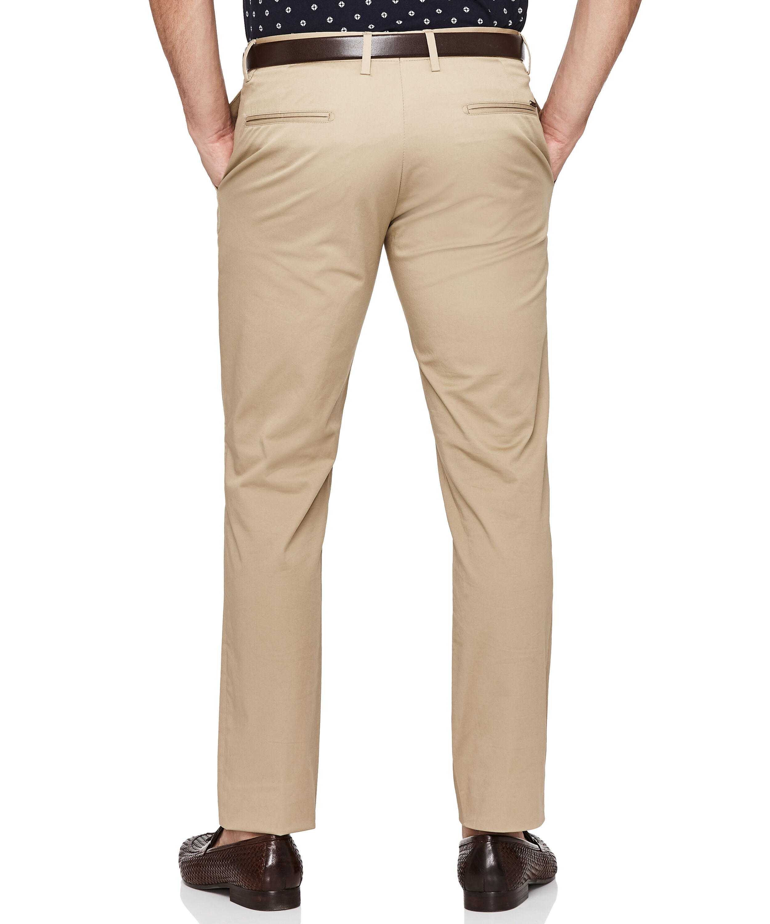 Sentino - Tan - Stretch Cotton Dress Chinos, Suit Pants