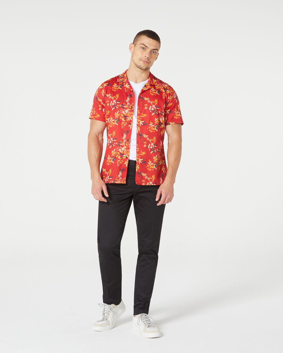 Dalit Short Sleeve Shirt, Red Multi, hi-res