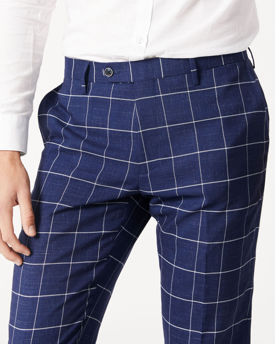 Norland Suit Pant, Navy Windowpane, hi-res