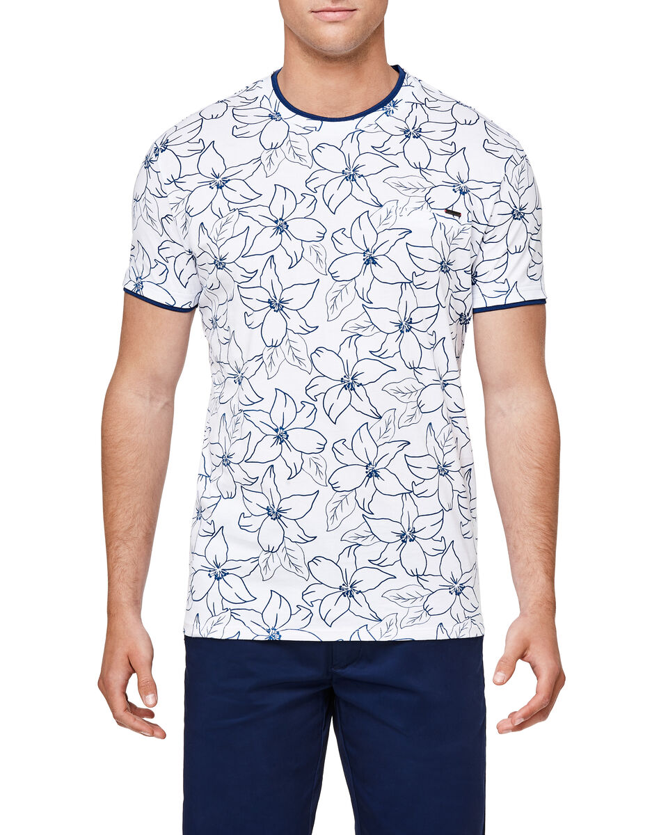 Kentish T-Shirt, White/Navy, hi-res