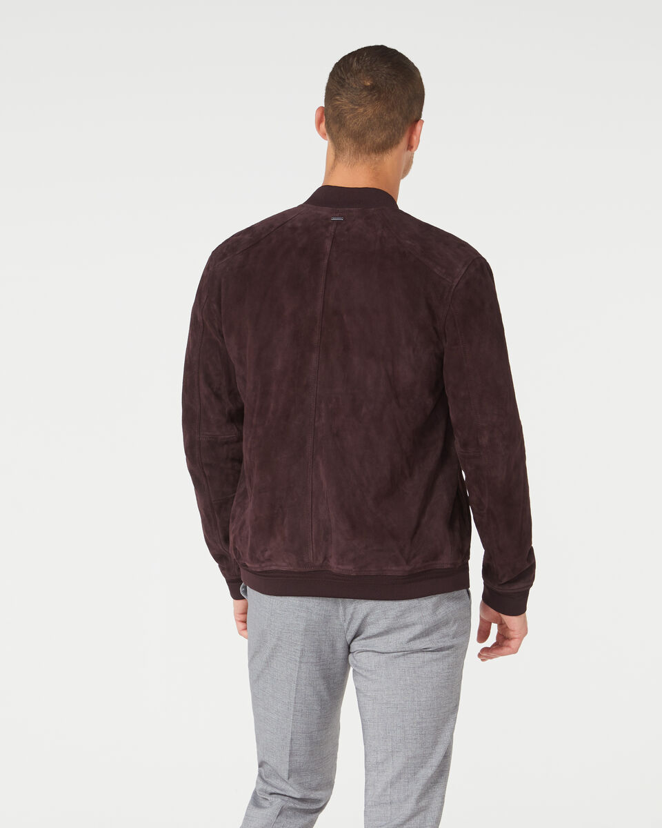 Bronte Leather Jacket, Burgundy, hi-res