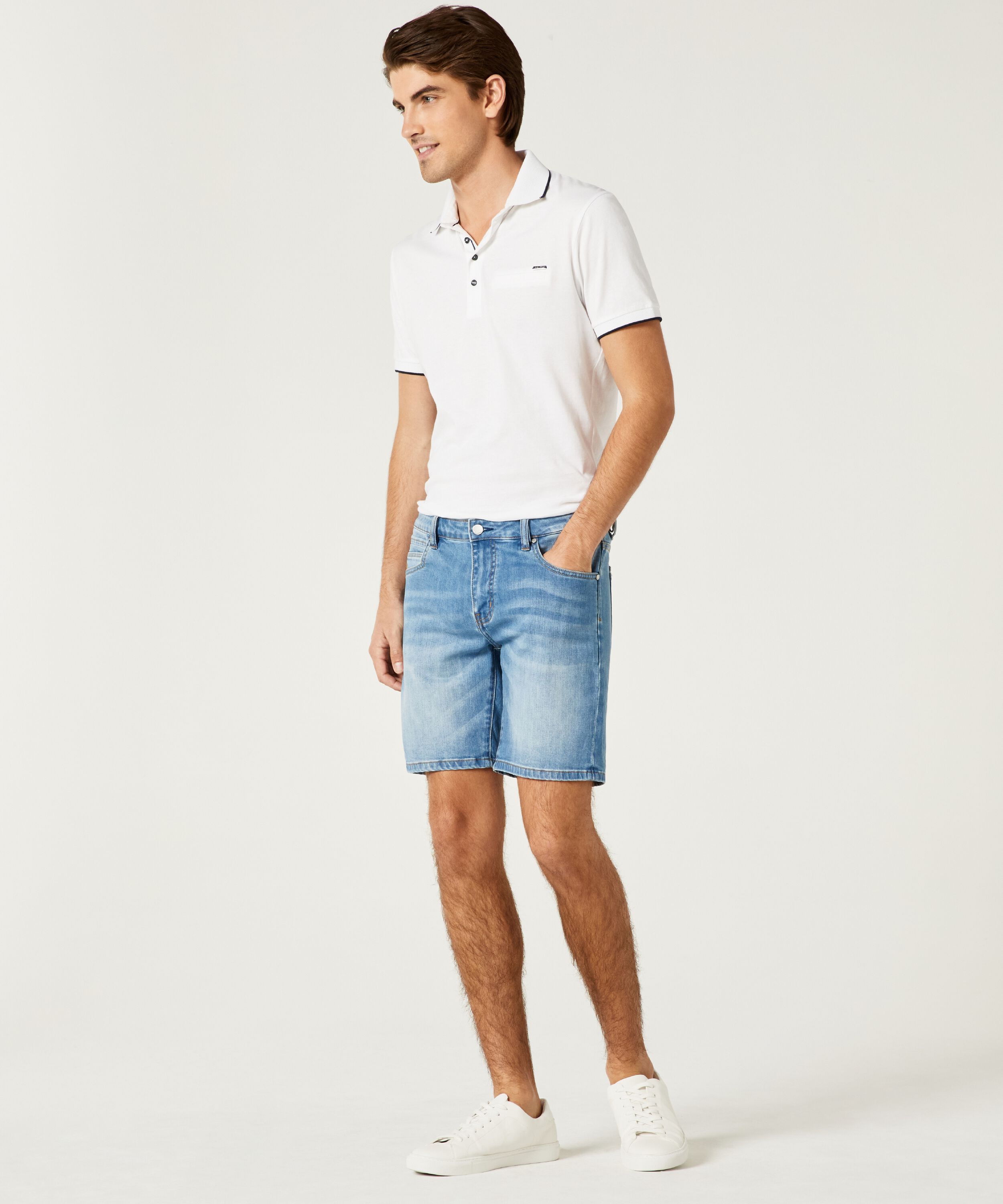 Male denim shorts clearance