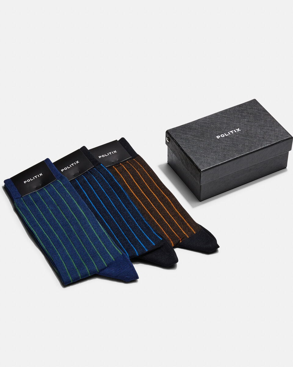 Sock Set Gift Set, Colbat/Green/Tan, hi-res