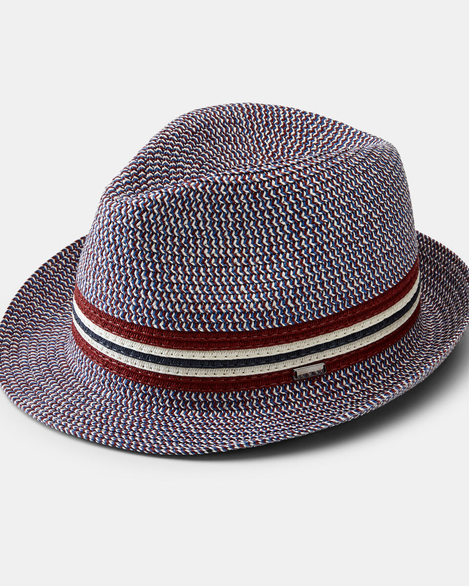 Acilia Hat, Burgundy/Navy, hi-res