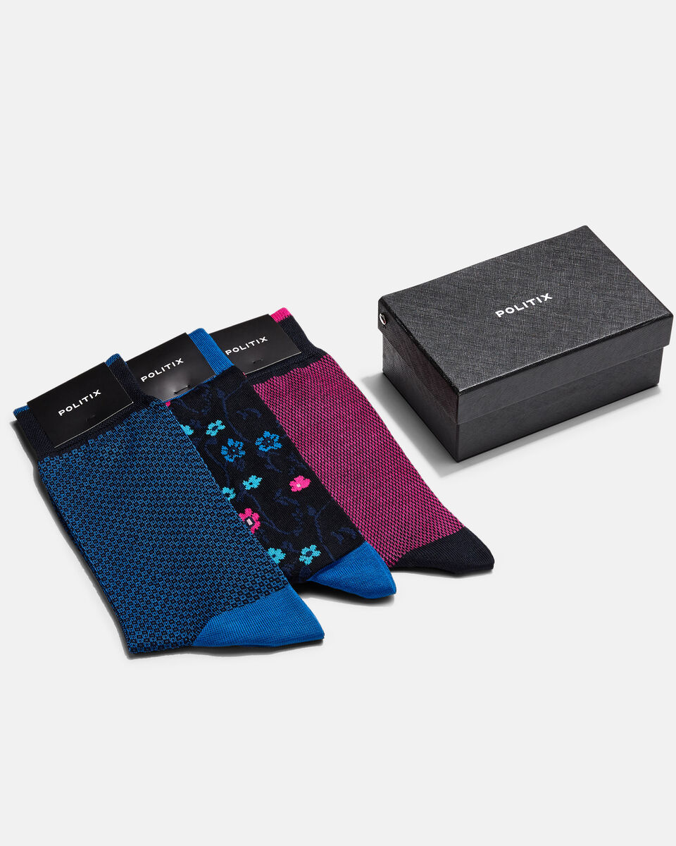 Sock Set Gift Set, Black/Pink, hi-res