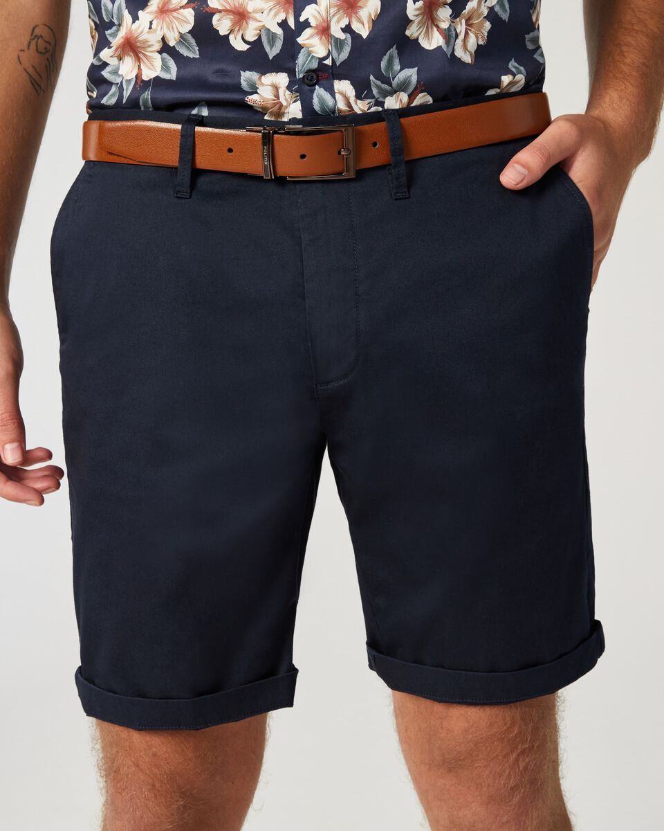 Mens Dark Navy Chino Short