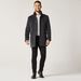 Mens Charcoal Trench Coat