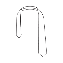 Half Windsor Knot Step 1