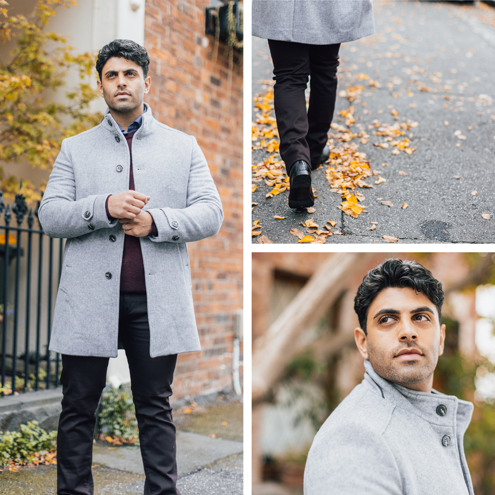 Amir Manoly wearing outfit featuring Fenshaw Trench Coat