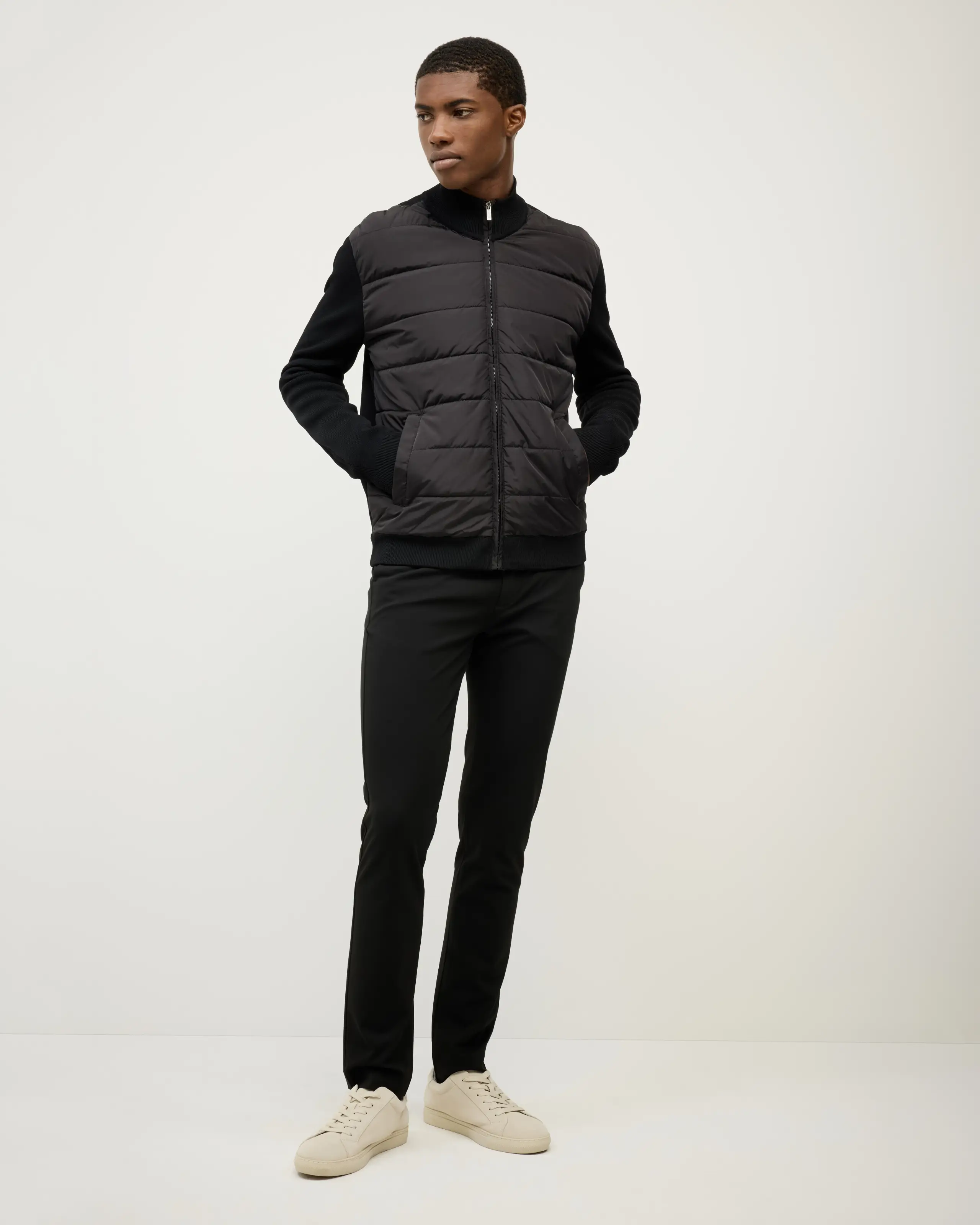 Boden Puffer-Knit Jacket