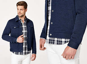 pocket detail blue denim trucker jacket pocket detail blue denim trucker jacket