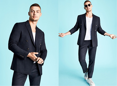 Men's Tees Style Guide Blazer Tee Styling t shirt and suit jacket combination