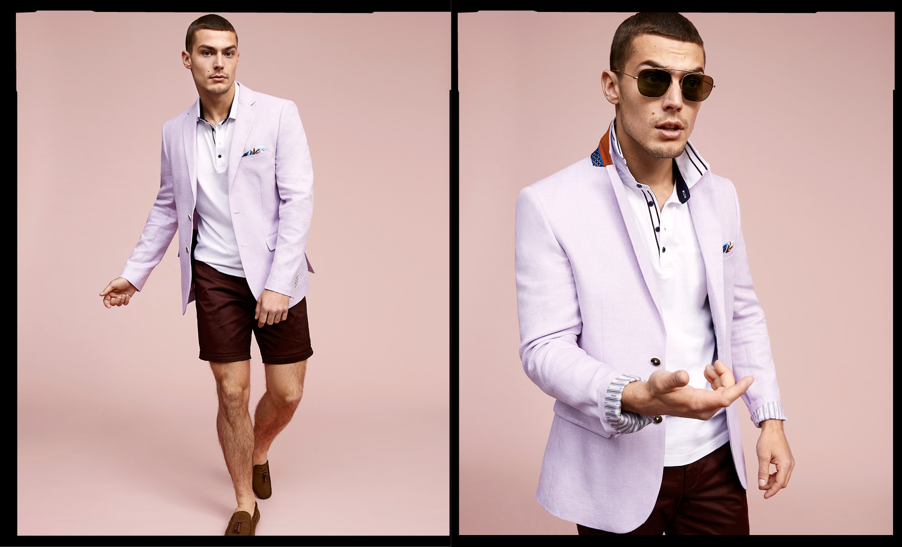 Men's Fashion Shorts Blazer
