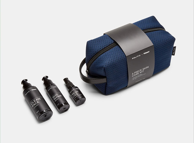 Christmas Gifting For Men Skincare skin care collection with bag