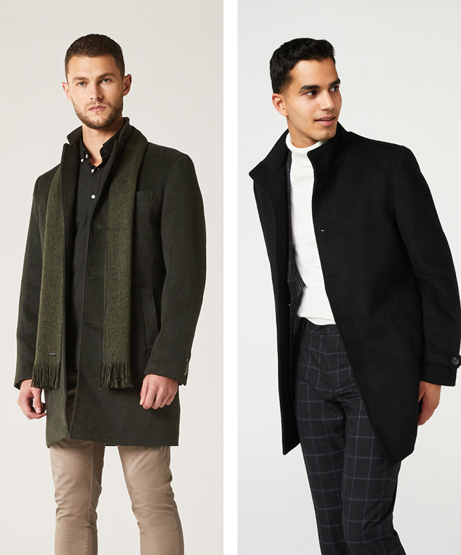 Featuring POLITIX Wool Coats Collage of models wearing POLITIX Wool Coats