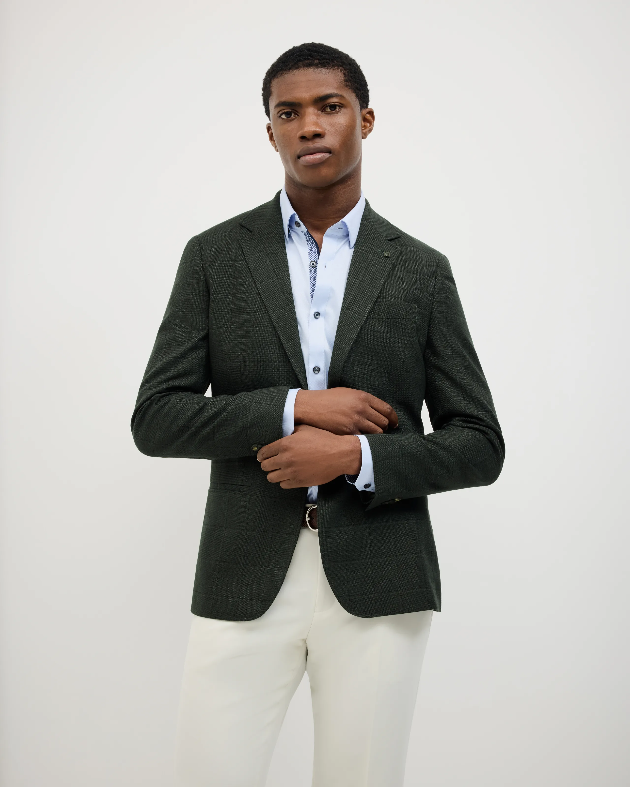 Politix Lawson Windowpane Check Blazer