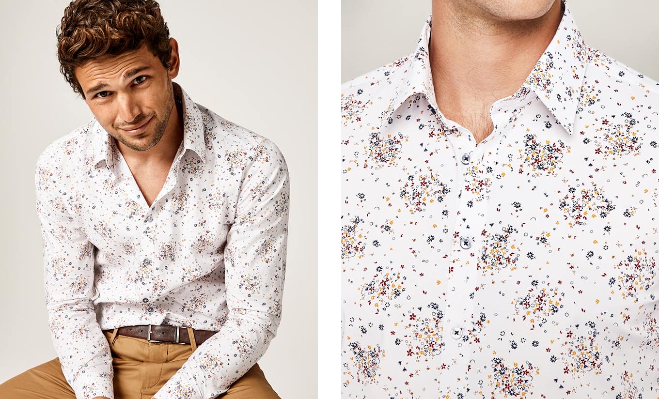 Mens Floral Shirt - Politix Mens Floral Shirt - Politix