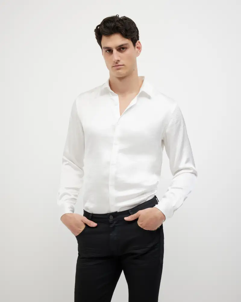 Politix Freddie Faux Silk Shirt