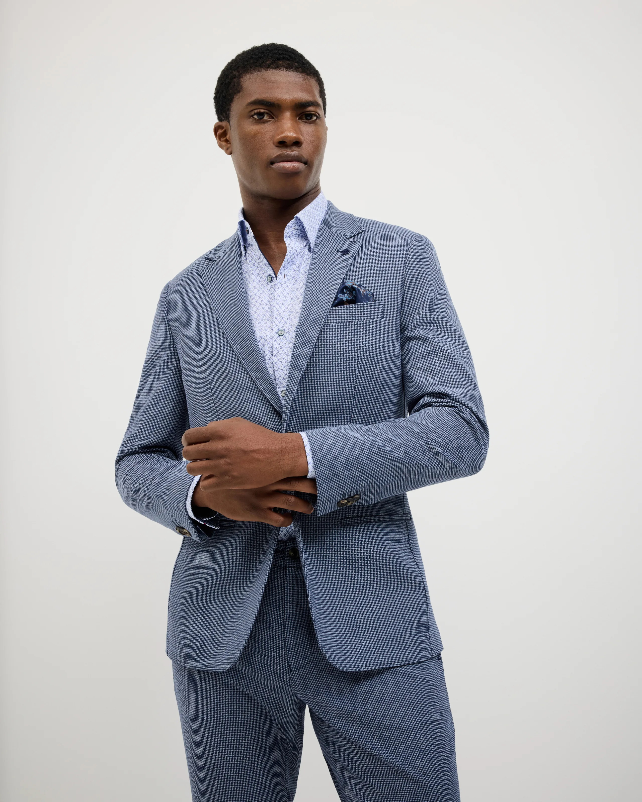 Politix James Textured Two-Toned Blazer