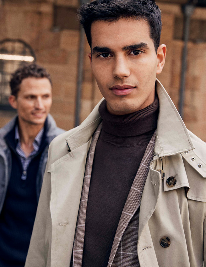 Featuring winter jackets Model wearing POLITIX winter jackets