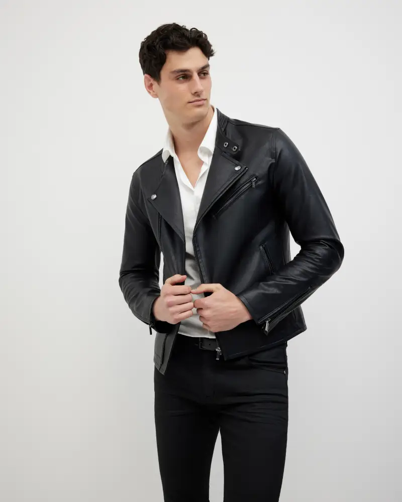 Politix Danny Faux Leather Biker