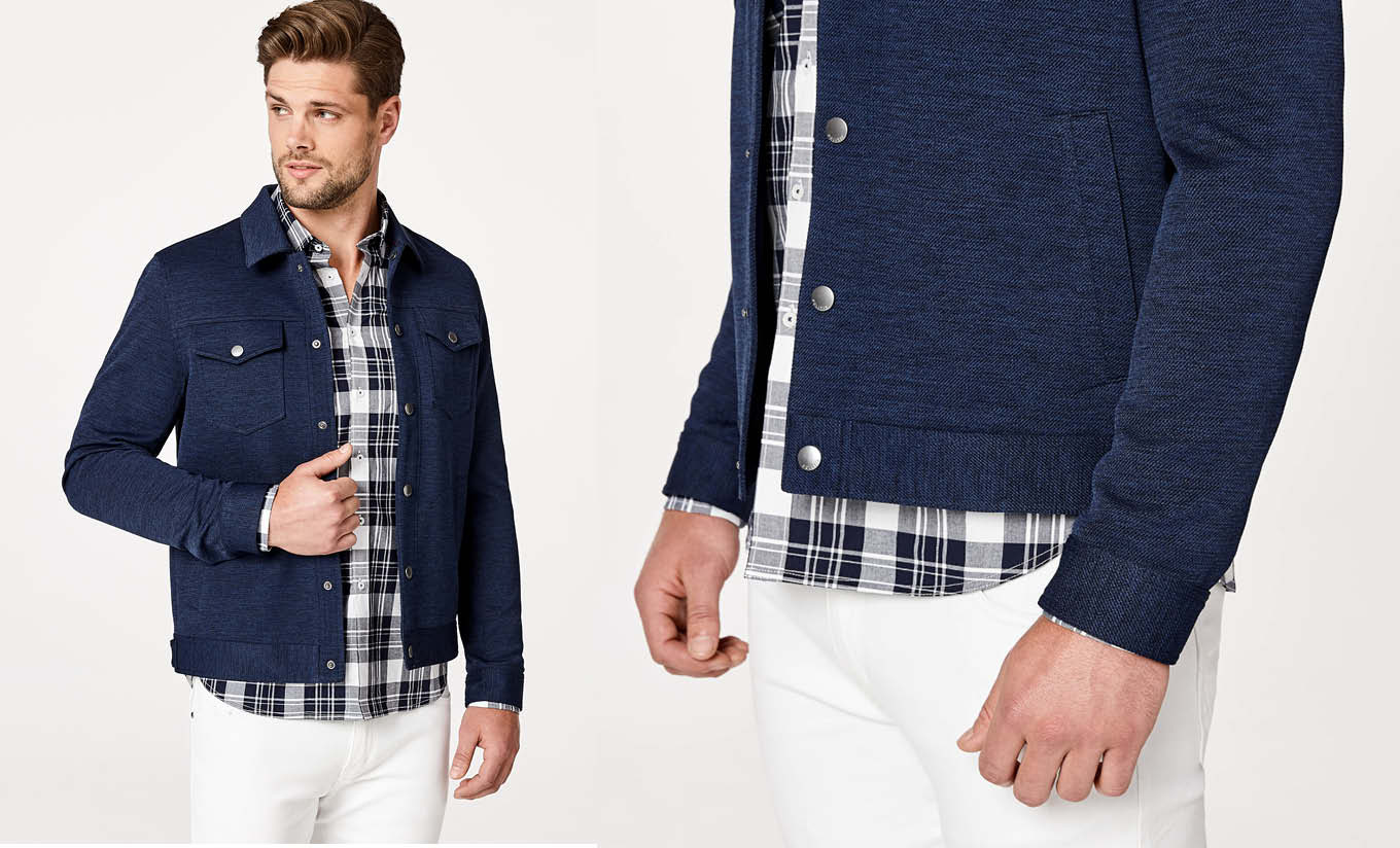 pocket detail blue denim trucker jacket pocket detail blue denim trucker jacket