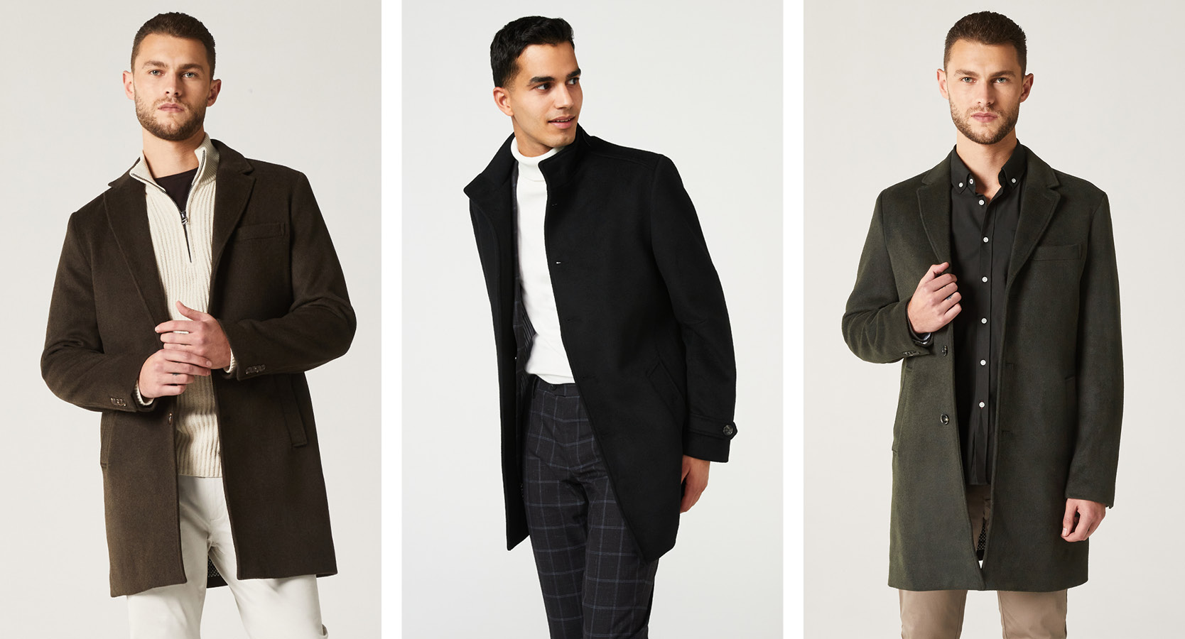 Featuring POLITIX Wool Jackets Collage of models wearing POLITIX Wool Jackets