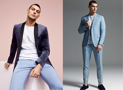 Classic Blue Suit Men's Fashion