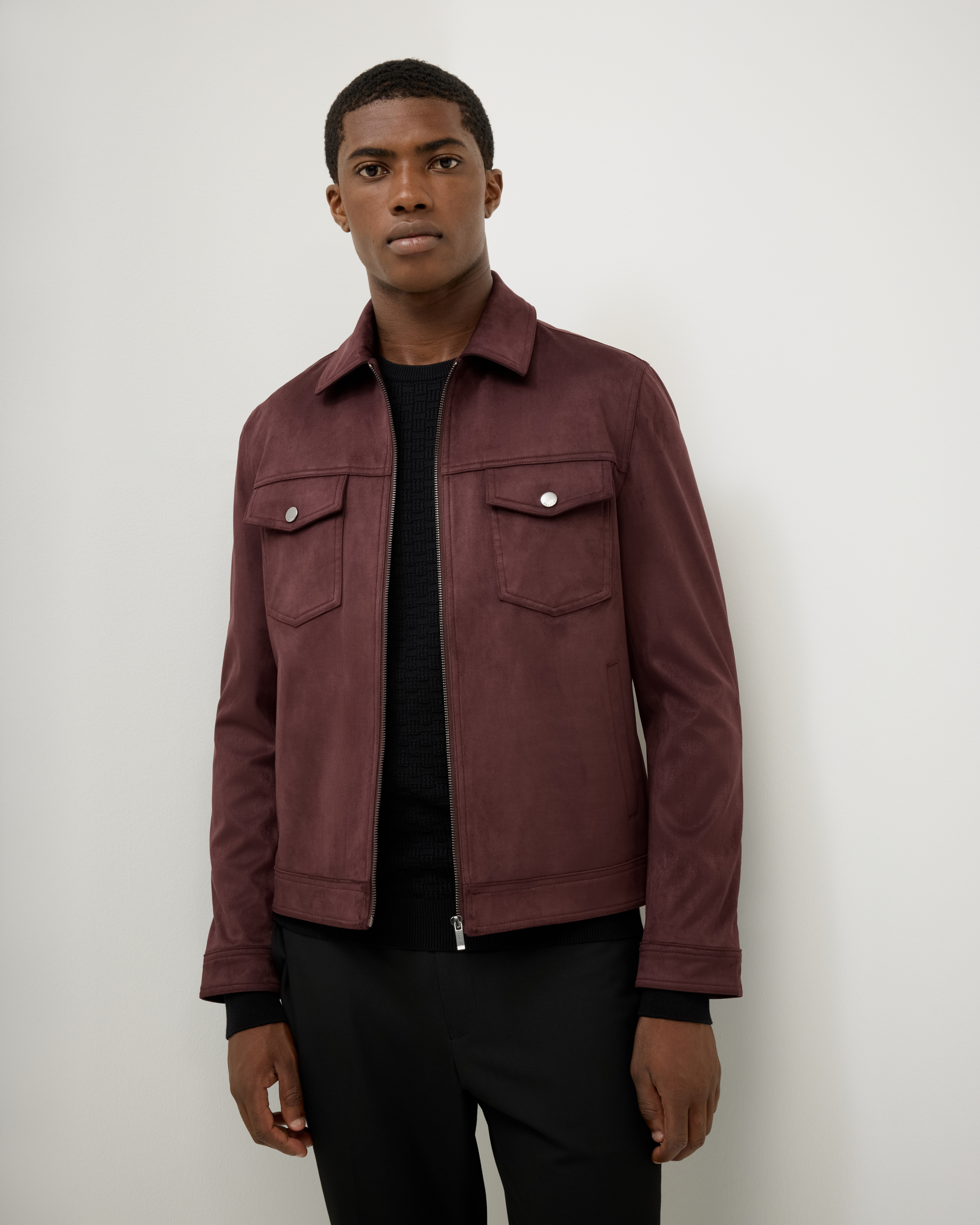 Politix Reece Faux Suede Jacket