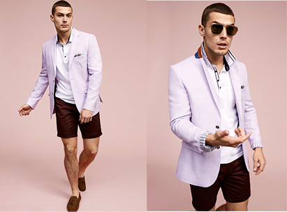 Men's Fashion Shorts Blazer